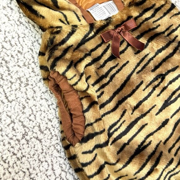 VTG Halloween Costume Baby Tiger Cub 24 Months Plush Hooded Warm Soft Faux Fur - Picture 3 of 12